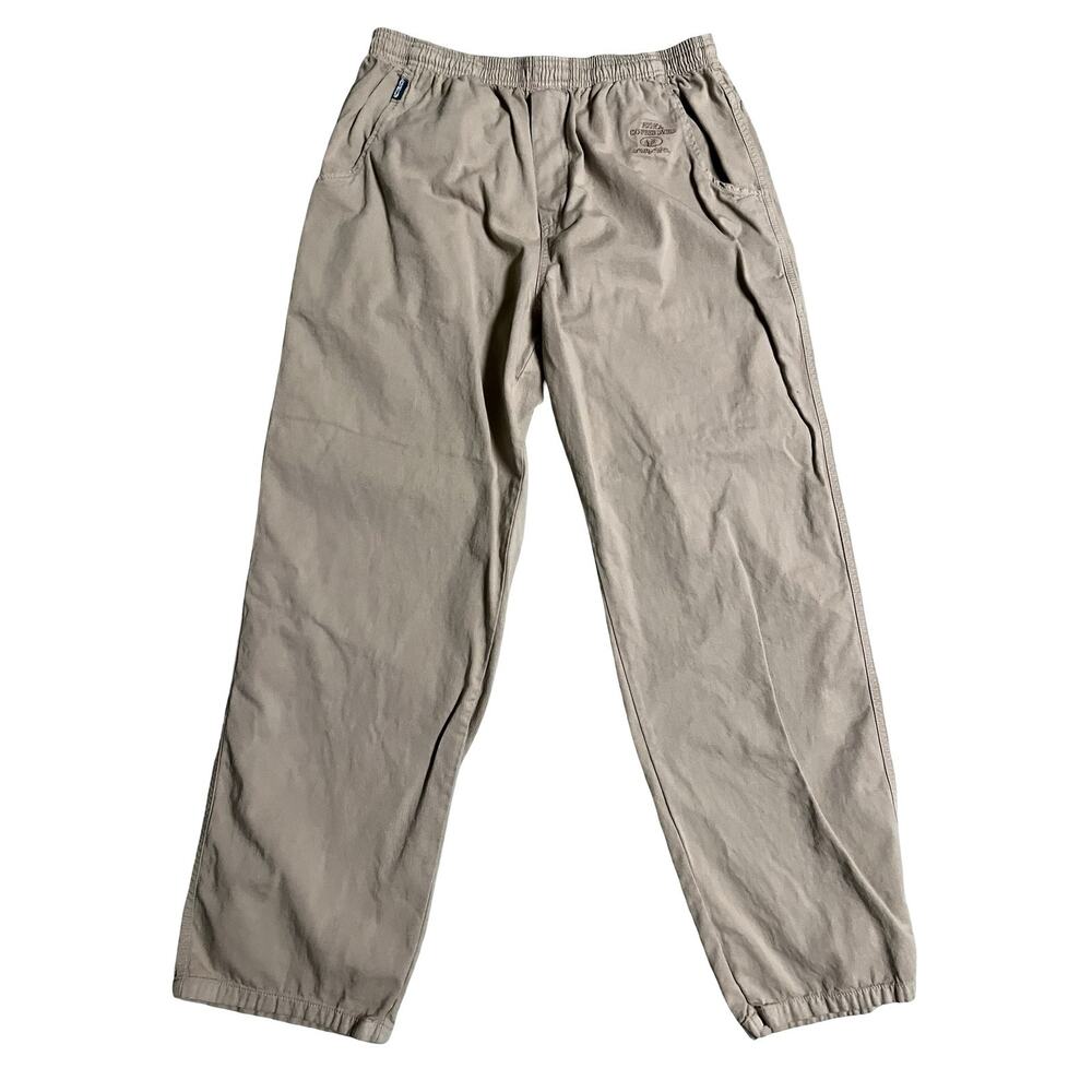 Crazy Shirts Pants Mens 2XL Beige Kona Coffee Dyed Cotton Khakis Beach‎ Casual